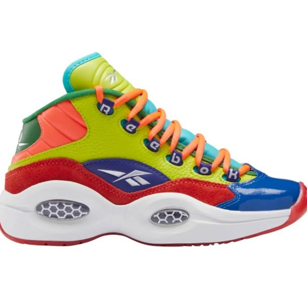 Reebok Juniors Question Mid Color Explosion Sneakers HP3005